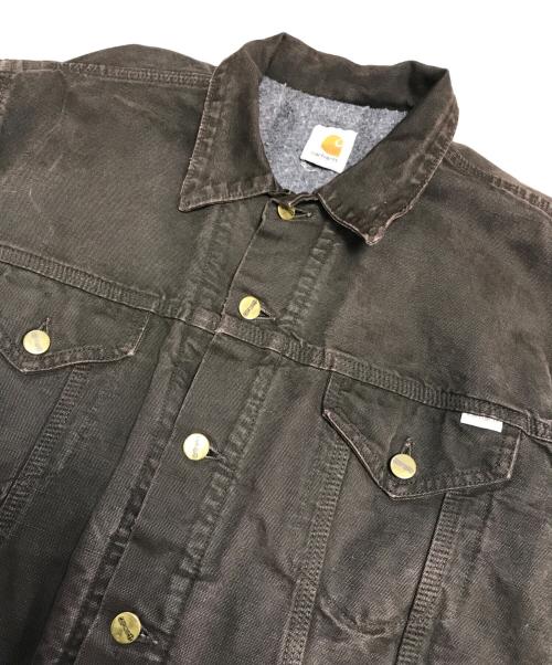 CarHartt（カーハート）CarHartt (カーハート) 裏ブランケットダック地トラッカージャケット ブラック サイズ:表記なしの古着・服飾アイテム