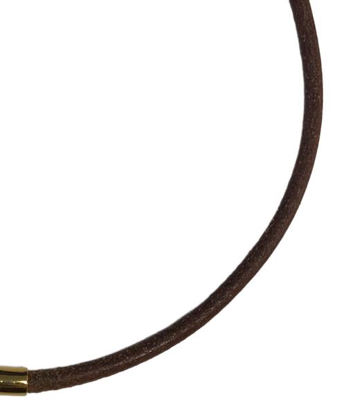 HERMES（エルメス）HERMES (エルメス) カデナ付チョーカー ブラウン サイズ:表記なしの古着・服飾アイテム