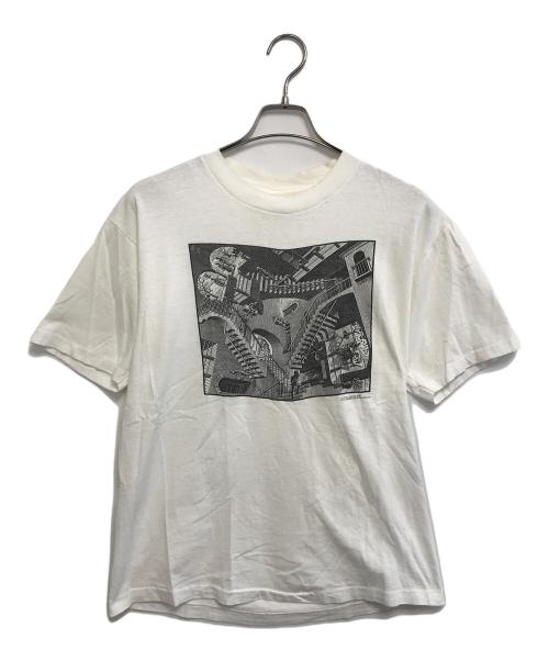 SoF Tee（ソフ ティー）SoF Tee (ソフ ティー) アートTシャツ ホワイト サイズ:Lの古着・服飾アイテム