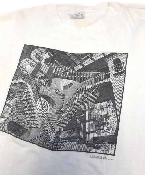 SoF Tee（ソフ ティー）SoF Tee (ソフ ティー) アートTシャツ ホワイト サイズ:Lの古着・服飾アイテム