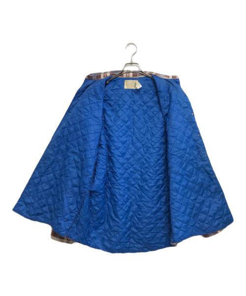 Sears（シアーズ）Sears (シアーズ) 裏地キルティングチェックネルシャツ ブルー サイズ:LARGEの古着・服飾アイテム