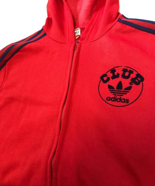 adidas（アディダス）adidas (アディダス) フーデッドジャケット レッド サイズ:表記なしの古着・服飾アイテム