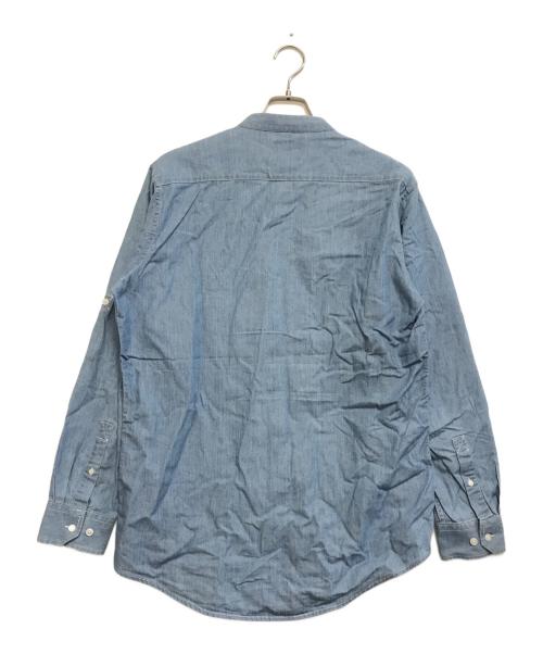 POLO RALPH LAUREN（ポロ・ラルフローレン）POLO RALPH LAUREN (ポロ・ラルフローレン) バンドカラーシャツ インディゴ サイズ:Lの古着・服飾アイテム