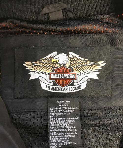 HARLEY-DAVIDSON（ハーレーダビッドソン）HARLEY-DAVIDSON (ハーレーダビッドソン) レーシングブルゾン ブラック サイズ:表記なしの古着・服飾アイテム