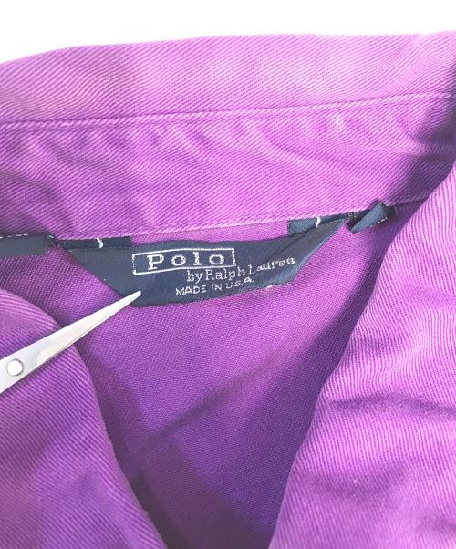 POLO RALPH LAUREN（ポロ・ラルフローレン）POLO RALPH LAUREN (ポロ・ラルフローレン) チンスト付きスイングトップ バイオレット サイズ:Lの古着・服飾アイテム