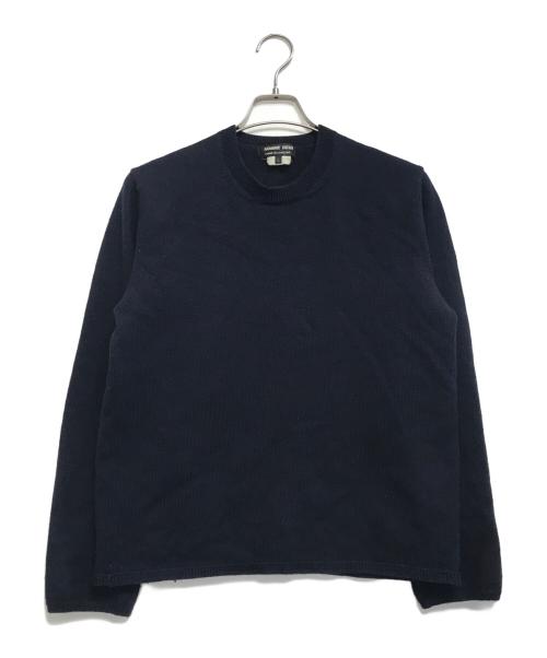 COMME des GARCONS HOMME DEUX（コムデギャルソン オム ドゥ）COMME des GARCONS HOMME DEUX (コムデギャルソン オム ドゥ) クルーネックニット ブラック サイズ:Lの古着・服飾アイテム