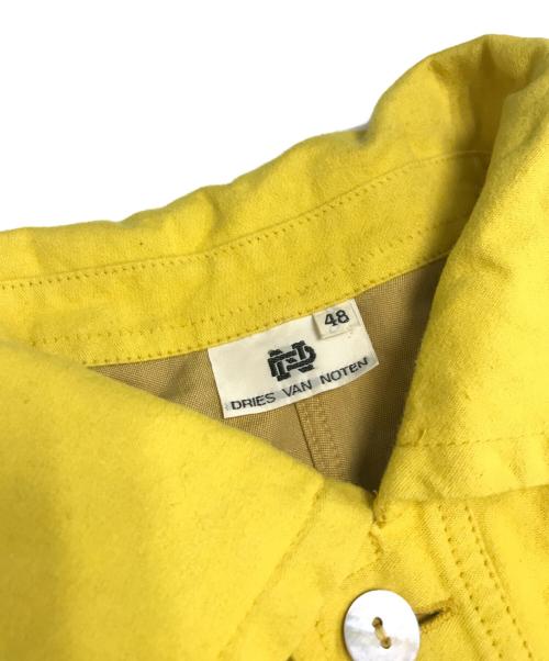 DRIES VAN NOTEN（ドリスヴァンノッテン）DRIES VAN NOTEN (ドリスヴァンノッテン) プルオーバーシャツ イエロー サイズ:48の古着・服飾アイテム