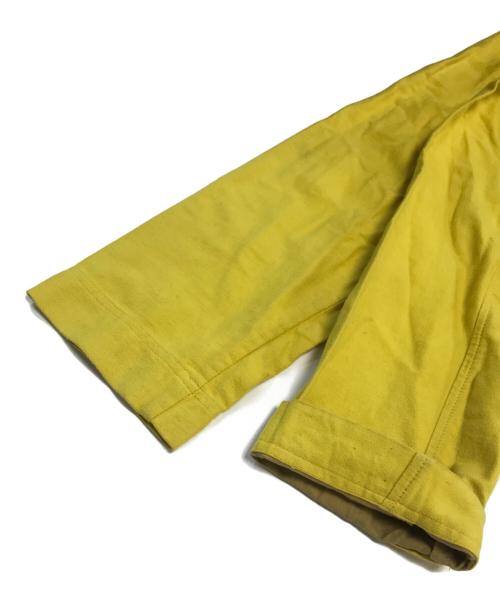 DRIES VAN NOTEN（ドリスヴァンノッテン）DRIES VAN NOTEN (ドリスヴァンノッテン) プルオーバーシャツ イエロー サイズ:48の古着・服飾アイテム