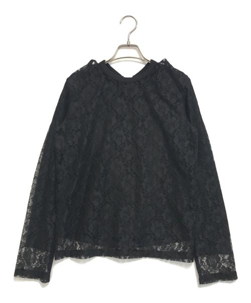 COMME des GARCONS（コムデギャルソン）COMME des GARCONS (コムデギャルソン) Raschel Lace Long Sleeve Shirt ブラック サイズ:Mの古着・服飾アイテム