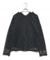 COMME des GARCONS（コムデギャルソン）の古着「Raschel Lace Long Sleeve Shirt」｜ブラック