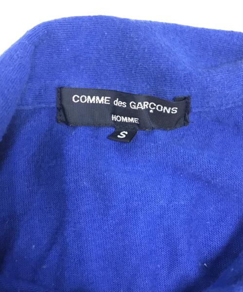 COMME des GARCONS（コムデギャルソン）COMME des GARCONS (コムデギャルソン) ハーフジップロゴカットソー ブルー サイズ:Ｓの古着・服飾アイテム