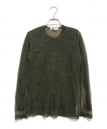 COMME des GARCONS COMME des GARCONS（コムデギャルソン コムデギャルソン）の古着「レイヤードシアーカットソー」｜グリーン