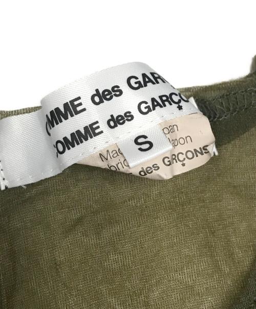 COMME des GARCONS COMME des GARCONS（コムデギャルソン コムデギャルソン）COMME des GARCONS COMME des GARCONS (コムデギャルソン コムデギャルソン) レイヤードシアーカットソー グリーン サイズ:Ｓの古着・服飾アイテム