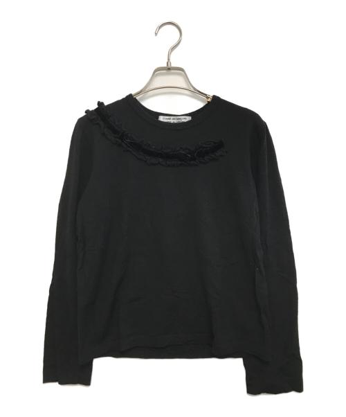 COMME des GARCONS COMME des GARCONS（コムデギャルソン コムデギャルソン）COMME des GARCONS COMME des GARCONS (コムデギャルソン コムデギャルソン) フリルニット ブラック サイズ:Mの古着・服飾アイテム