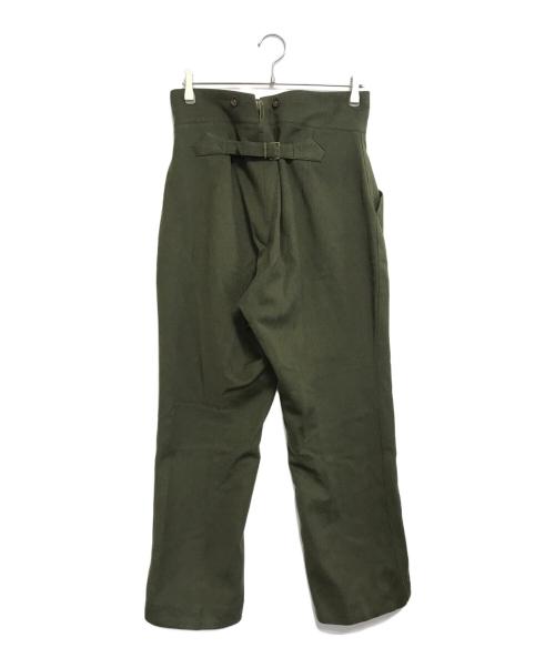 VINTAGE（ヴィンテージ）VINTAGE (ヴィンテージ) シンチバックドレスパンツ オリーブ サイズ:表記なしの古着・服飾アイテム