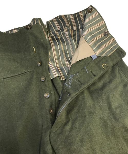 VINTAGE（ヴィンテージ）VINTAGE (ヴィンテージ) シンチバックドレスパンツ オリーブ サイズ:表記なしの古着・服飾アイテム
