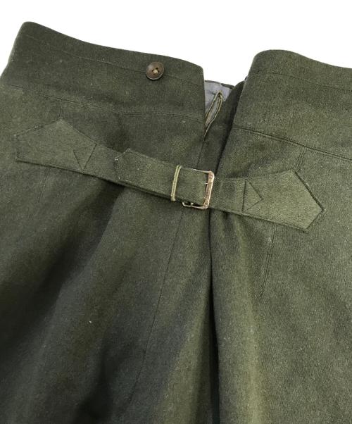 VINTAGE（ヴィンテージ）VINTAGE (ヴィンテージ) シンチバックドレスパンツ オリーブ サイズ:表記なしの古着・服飾アイテム