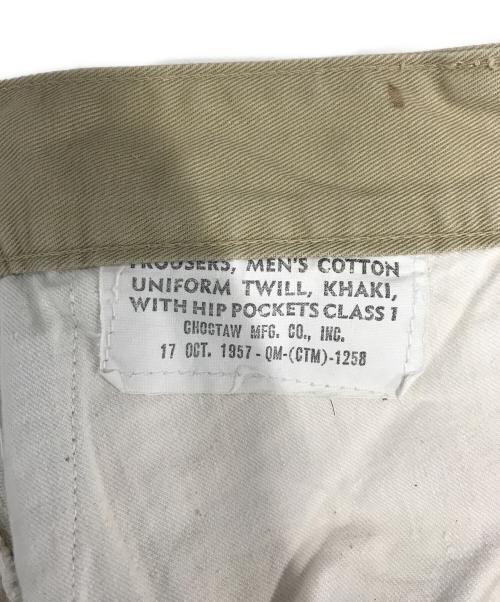 VINTAGE MILITARY（ヴィンテージ ミリタリー）VINTAGE MILITARY (ヴィンテージ ミリタリー) US ARMY チノパン ベージュ サイズ:30×33の古着・服飾アイテム