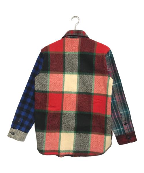 JOHNSON（ジョンソン）JOHNSON (ジョンソン) クレイジーパターンウールジャケット マルチカラー サイズ:Sの古着・服飾アイテム