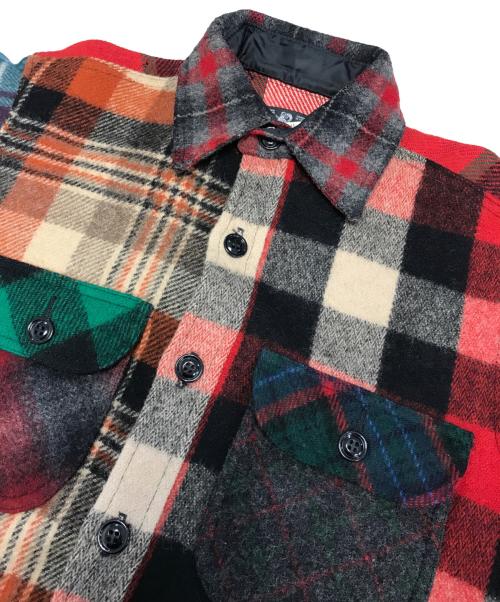 JOHNSON（ジョンソン）JOHNSON (ジョンソン) クレイジーパターンウールジャケット マルチカラー サイズ:Sの古着・服飾アイテム