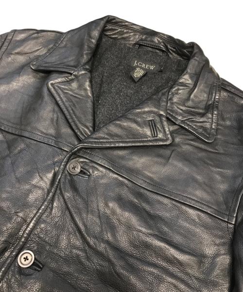 J.CREW（ジェイクルー）J.CREW (ジェイクルー) レザーカーコート ブラック サイズ:Lの古着・服飾アイテム