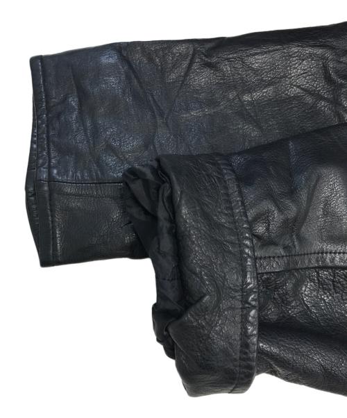 J.CREW（ジェイクルー）J.CREW (ジェイクルー) レザーカーコート ブラック サイズ:Lの古着・服飾アイテム