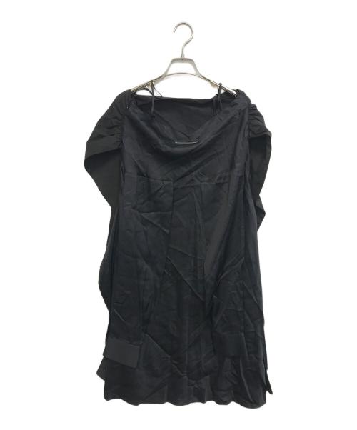 MM6（エムエムシックス）MM6 (エムエムシックス) ハンギングスリーブワンピース ブラック サイズ:40 未使用品の古着・服飾アイテム