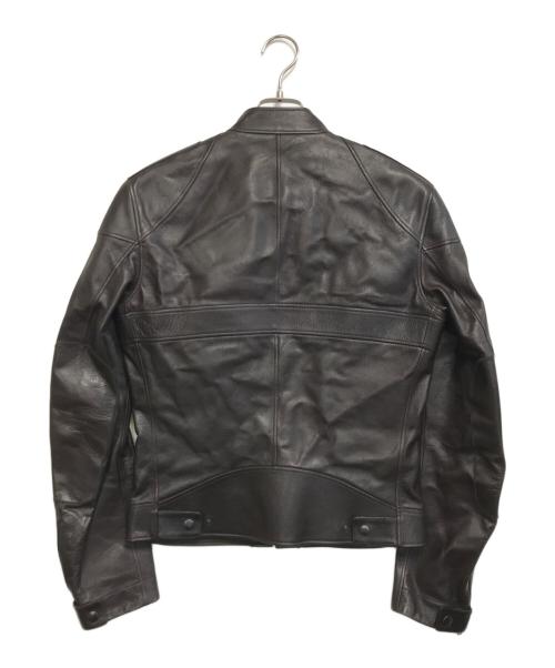 GUCCI（グッチ）GUCCI (グッチ) レザージャケット ブラウン サイズ:44の古着・服飾アイテム