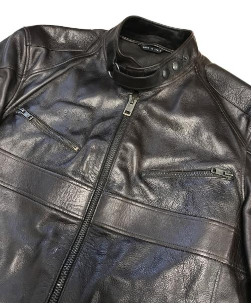 GUCCI（グッチ）GUCCI (グッチ) レザージャケット ブラウン サイズ:44の古着・服飾アイテム