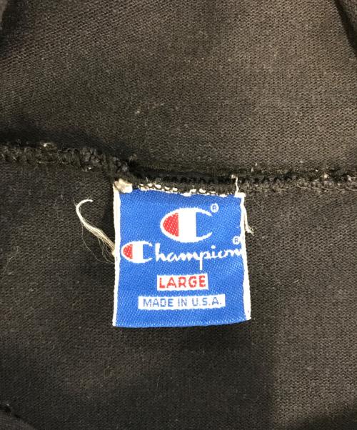 Champion（チャンピオン）Champion (チャンピオン) フーデッドカットソー ブラック サイズ:Ⅼの古着・服飾アイテム