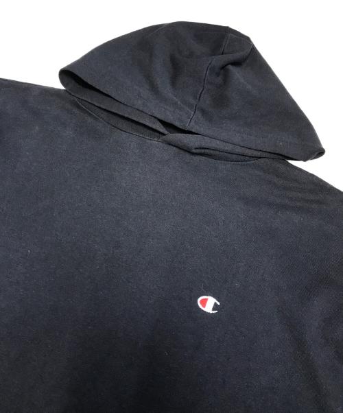Champion（チャンピオン）Champion (チャンピオン) フーデッドカットソー ブラック サイズ:Ⅼの古着・服飾アイテム