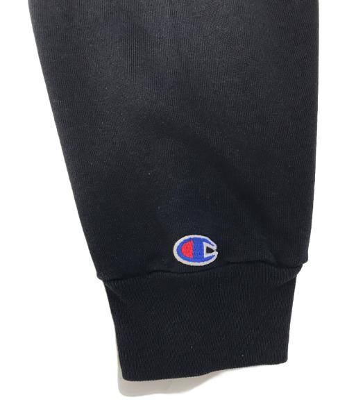 Champion（チャンピオン）Champion (チャンピオン) フーデッドカットソー ブラック サイズ:Ⅼの古着・服飾アイテム