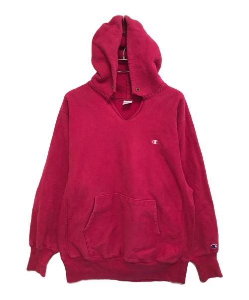 Champion（チャンピオン）Champion (チャンピオン) リバースウィーブスウェットパーカー ショッキングピンク サイズ:X‐LARGEの古着・服飾アイテム