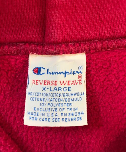 Champion（チャンピオン）Champion (チャンピオン) リバースウィーブスウェットパーカー ショッキングピンク サイズ:X‐LARGEの古着・服飾アイテム