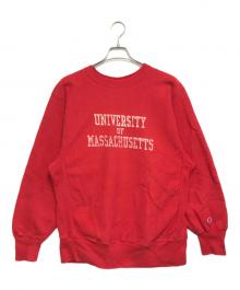 Champion（チャンピオン）の古着「リバースウィーブスウェット」｜レッド