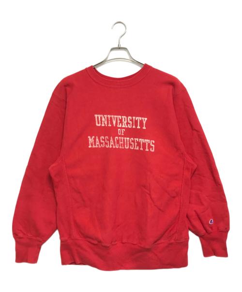 Champion（チャンピオン）Champion (チャンピオン) リバースウィーブスウェット レッド サイズ:LARGEの古着・服飾アイテム