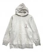 Championチャンピオン）の古着「リバースウィーブスウェットパーカー」｜グレー