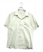 TOWN CRAFTタウンクラフト）の古着「半袖オープンカラーシャツ」｜黄緑