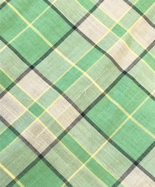 TOWN CRAFT（タウンクラフト）TOWN CRAFT (タウンクラフト) オープンカラーチェックシャツ グリーン サイズ:Lの古着・服飾アイテム