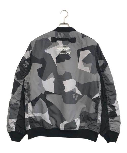 A BATHING APE（ア ベイシング エイプ）A BATHING APE (ア ベイシング エイプ) 中綿ブルゾン グレー サイズ:XLの古着・服飾アイテム