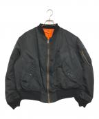 ALPHA INDUSTRIESアルファインダストリーズ）の古着「MA-1ジャケット」｜ブラック