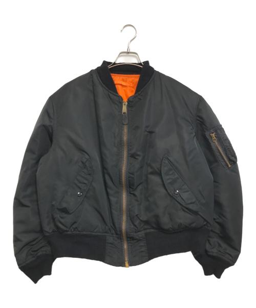 ALPHA INDUSTRIES（アルファインダストリーズ）ALPHA INDUSTRIES (アルファインダストリーズ) MA-1ジャケット ブラック サイズ:Ⅼの古着・服飾アイテム