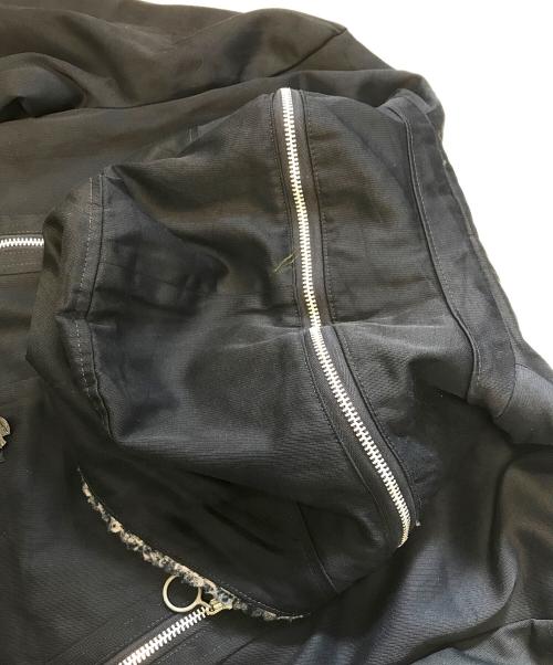 Sears（シアーズ）Sears (シアーズ) 多重ジップボアフーデッドジャケット ネイビー サイズ:40の古着・服飾アイテム