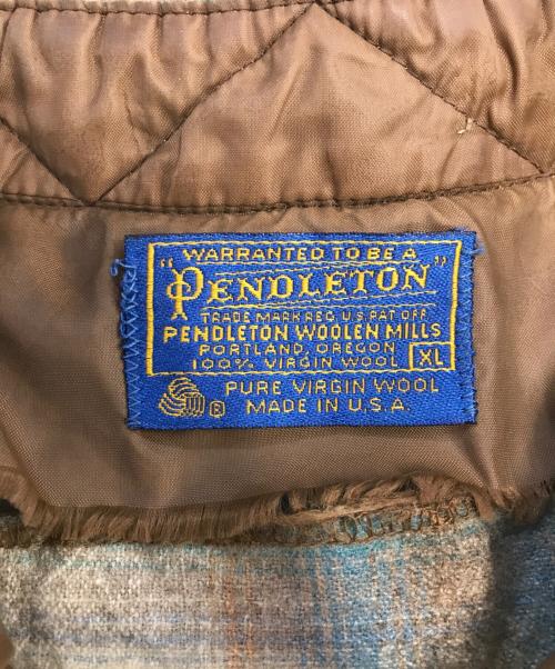 PENDLETON（ペンドルトン）PENDLETON (ペンドルトン) ウエスタンボードシャツ ベージュ×ブルー サイズ:XLの古着・服飾アイテム