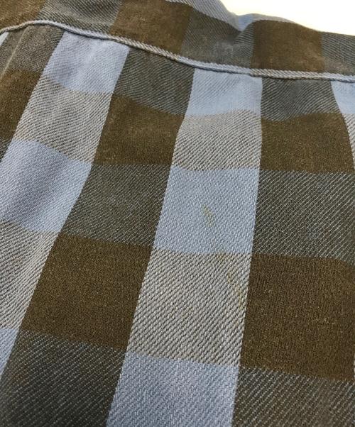 FIVE BROTHER（ファイブブラザー）FIVE BROTHER (ファイブブラザー) ブロックチェックネルシャツ ブルー×ブラック サイズ:Mの古着・服飾アイテム