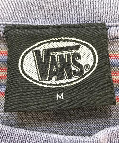 VANS（ヴァンズ）VANS (ヴァンズ) マルチボーダーTシャツ パープル サイズ:Mの古着・服飾アイテム