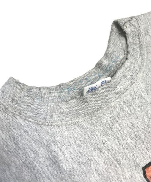 Champion（チャンピオン）Champion (チャンピオン) 染込みプリントリバースウィーブスウェット グレー サイズ:XLの古着・服飾アイテム