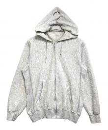Champion（チャンピオン）の古着「ジップパーカー」｜ライトグレー