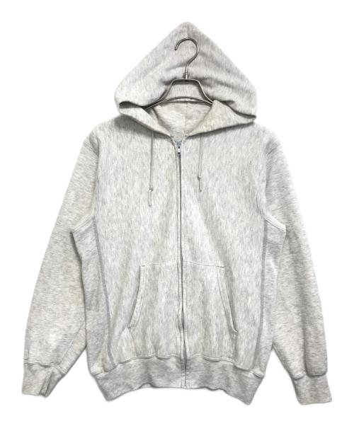 Champion（チャンピオン）Champion (チャンピオン) ジップパーカー ライトグレー サイズ:MEDIUMの古着・服飾アイテム