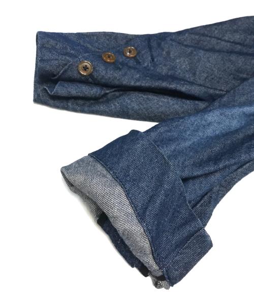 Vivienne Westwood man（ヴィヴィアン ウェストウッド マン）Vivienne Westwood man (ヴィヴィアン ウェストウッド マン) 変形リネン混デニムコート インディゴ サイズ:48の古着・服飾アイテム